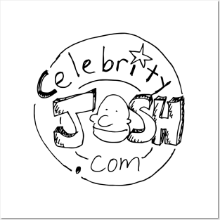 Celebrity Josh logo (black ink) Posters and Art